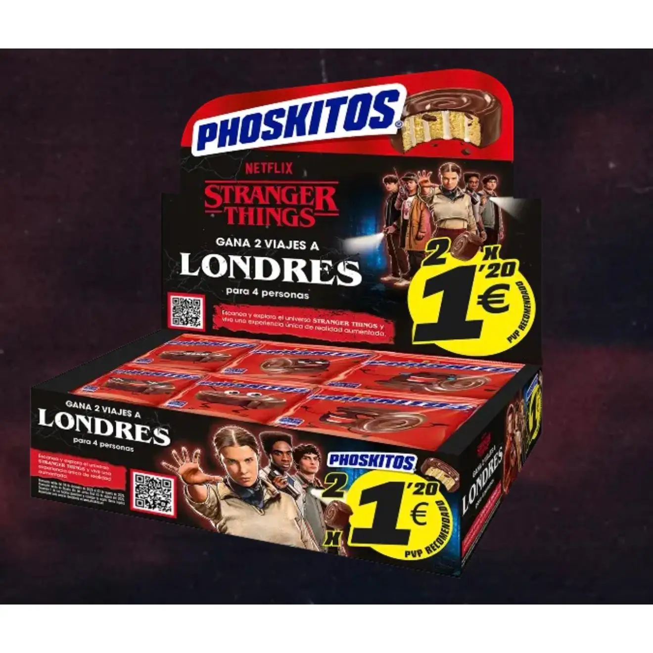 2 cajas de Phoskitos original Stranger Things (36 unidades)