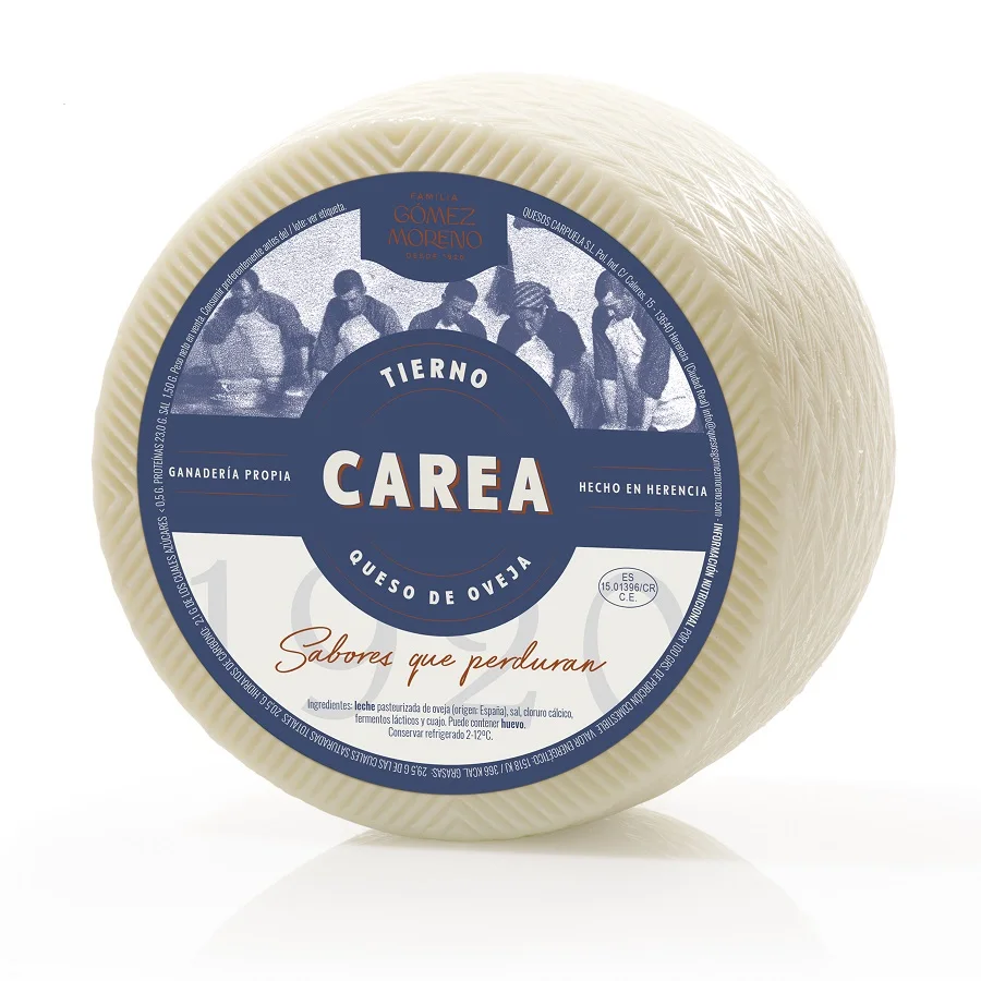 Blanco y Tinto Queso Tierno (2.8kg aprox) Gómez Moreno - Rueda grande - Queso Manchego