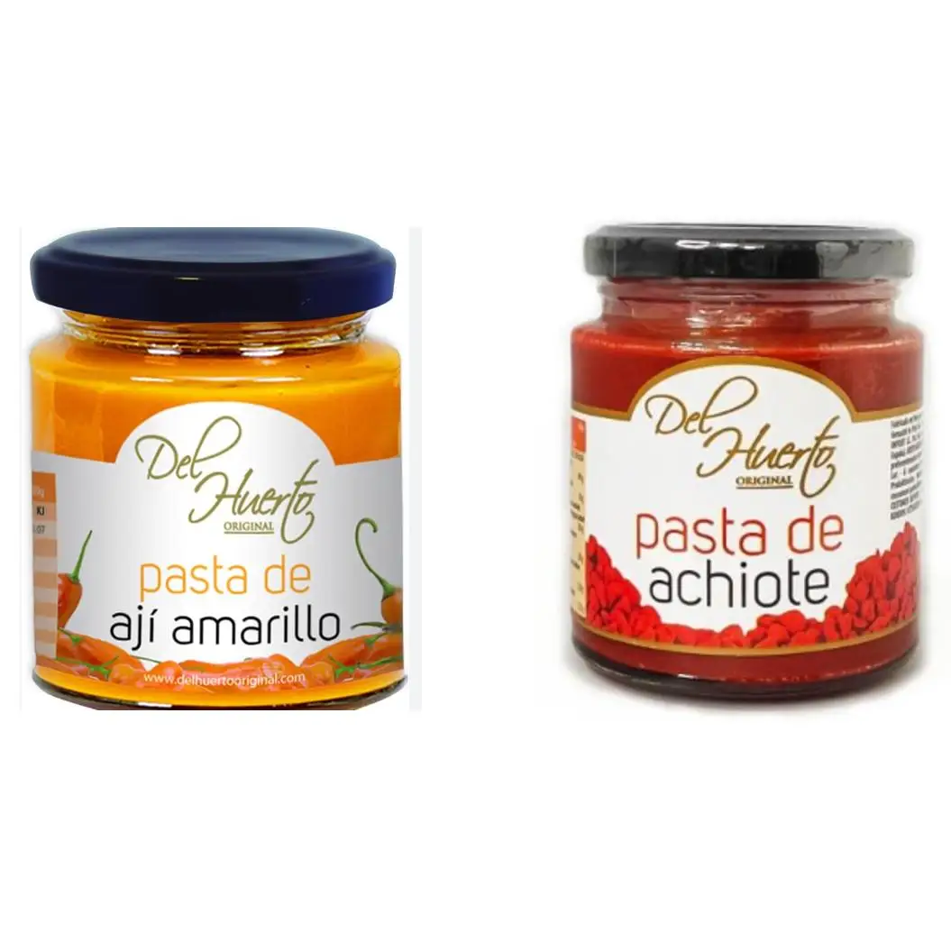 Del Huerto Original Pasta de Ají Amarillo y pasta de achiote
