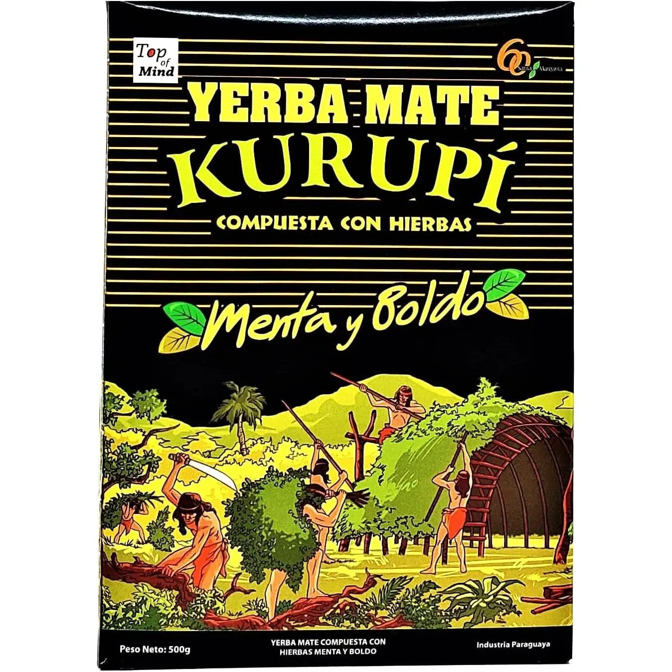 Yerba Mate mint and Boldo Kurupi antiacid composed with special herbs. Digestive-500G