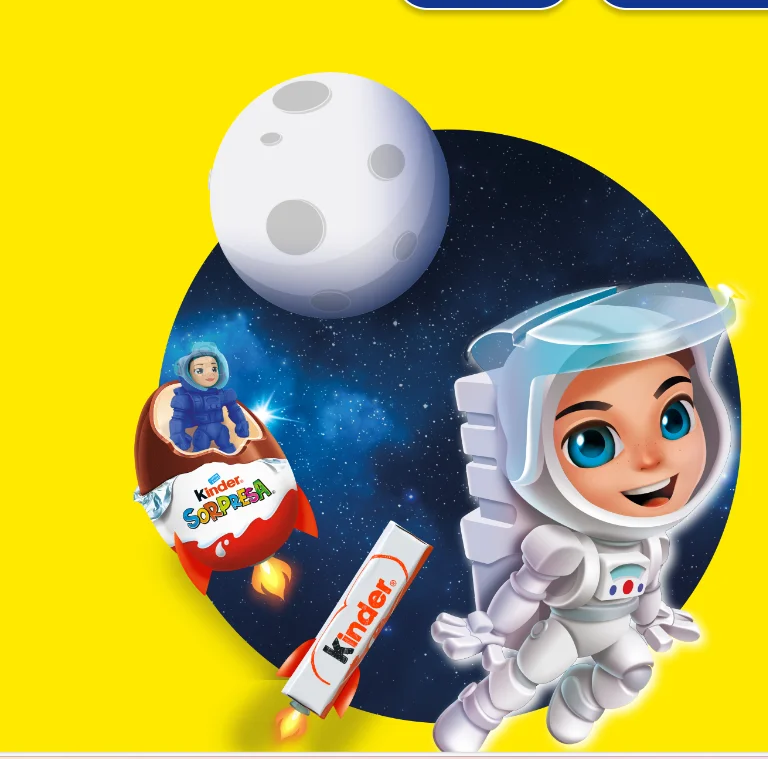 Kinder Joy Summer Jurassic World and Kinder Surprises Space Mission 12-72U Spain National - Kinder Eggs Contains a Toy Inside Surprise