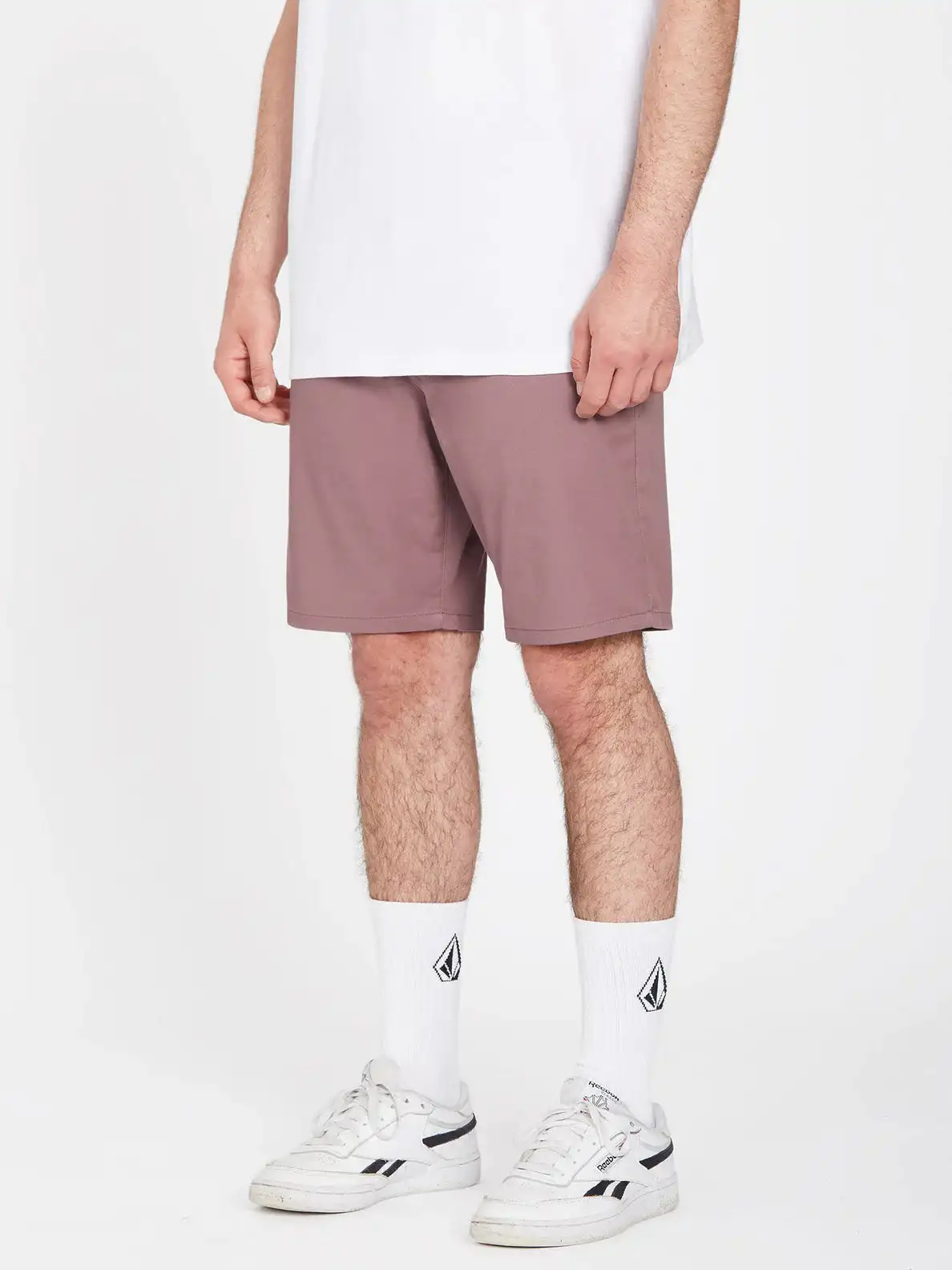 Volcom Frickin Modern Stretch Shorts 19" Bordeaux Brown