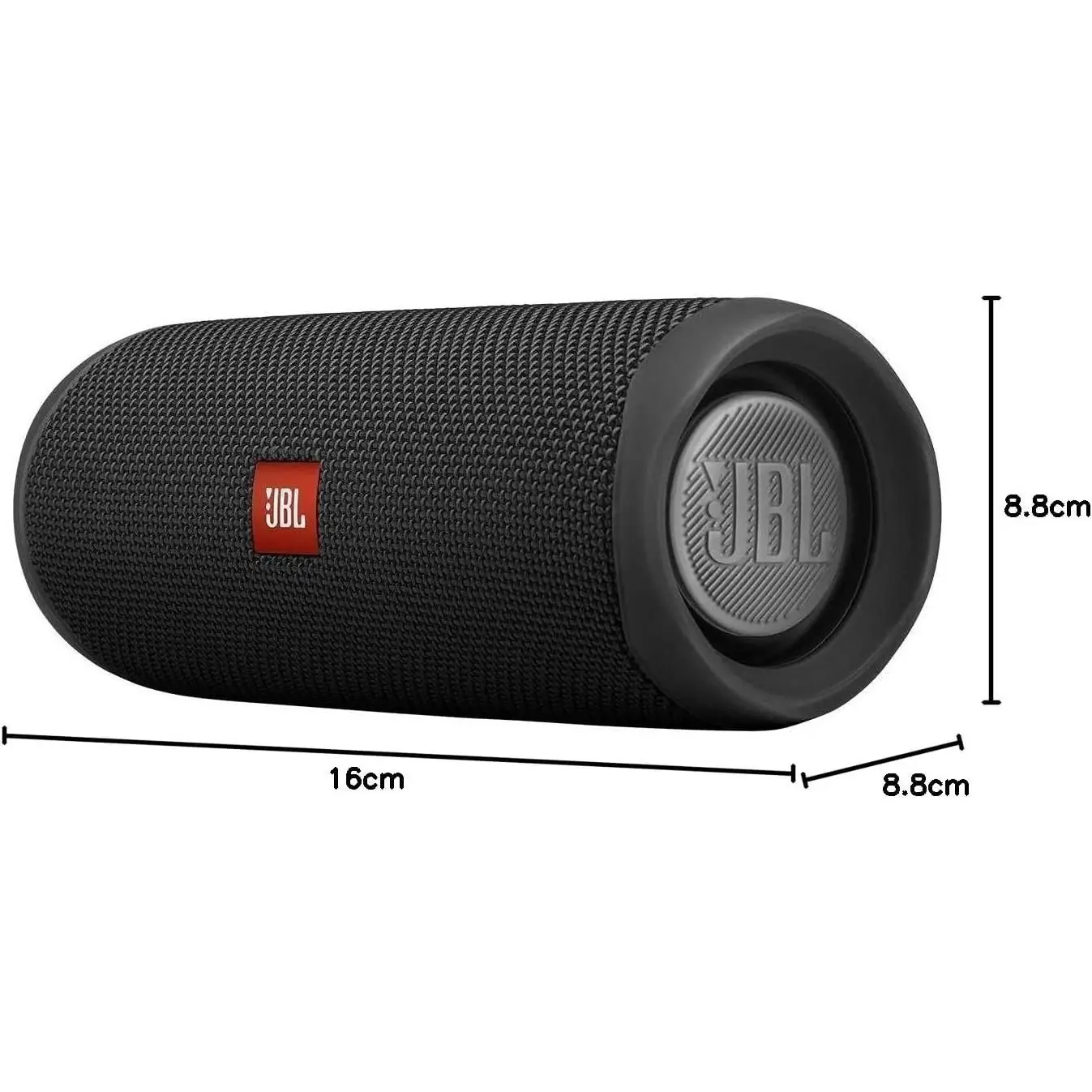 JBL Flip 5 Portable Bluetooth Speaker with Waterproof Design (IPX7), 12 Hours Playback, Powerful Sound, USB Charging, Ideal for Pool and Outdoor Use, Black