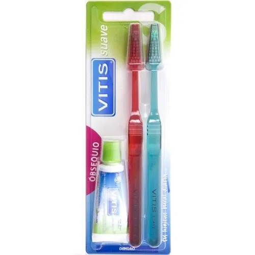 Vitis Duplo Cepillo Dental Suave