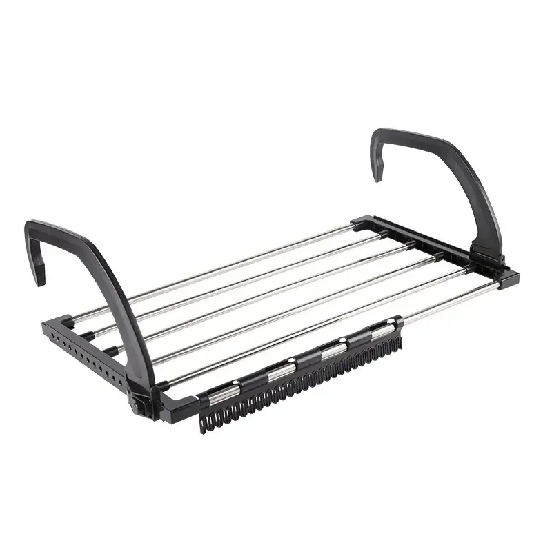 Tienda AllPerfect |   ALLPERCOM Estante plegable para secado de ropa de acero inoxidable, duradero y compacto