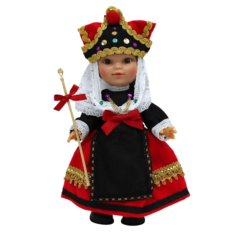 muneca regional segoviana folk artesania original coleccion 25 cmvestido tipico segovia fabricada en espana