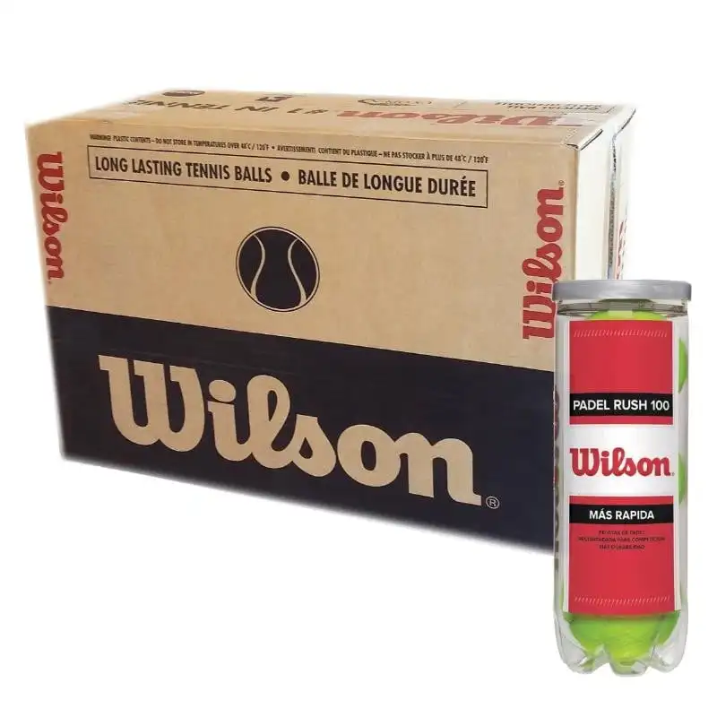 Cajon 72 Pelotas Pádel - 24 Botes de 3 uds - Wilson Rush 100