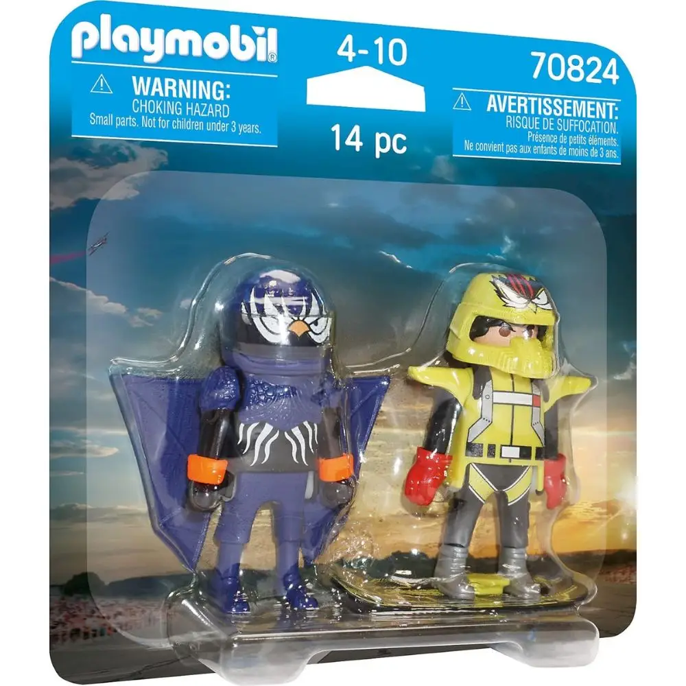 PLAYMOBIL air stunt show figuras preparadas para luchar y velar por los humanos.(70824)