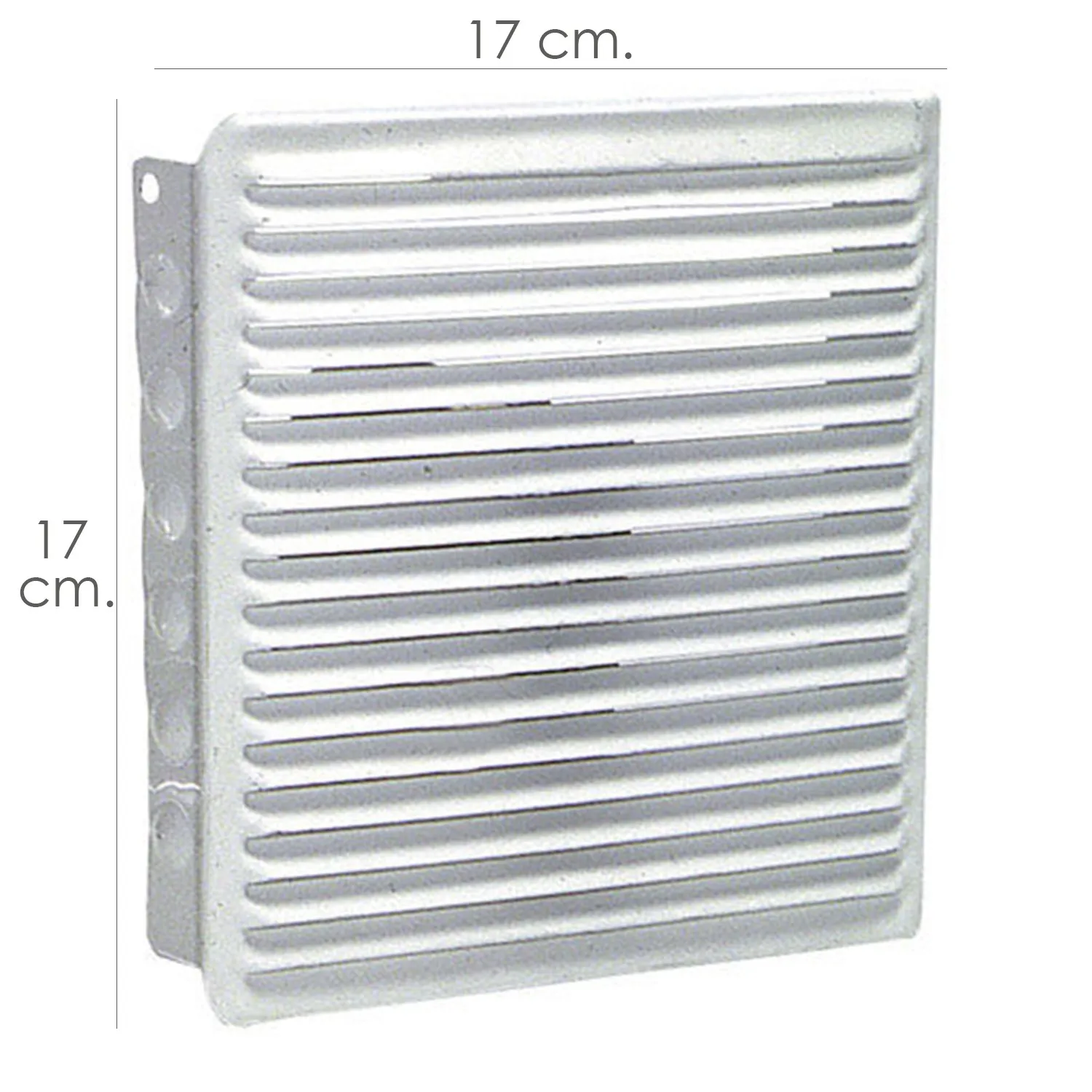SANCO STORE - WOLFPACK LINEA PROFESIONAL Rejilla Ventilacion Empotrar 17x17 cm. Blanca Lacada
