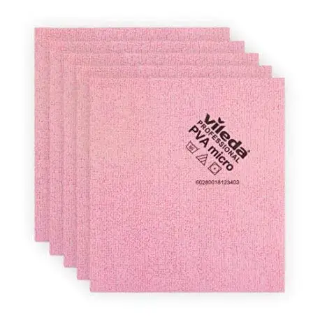 Vileda PVA pink microfiber cloths Pack-5 PCs