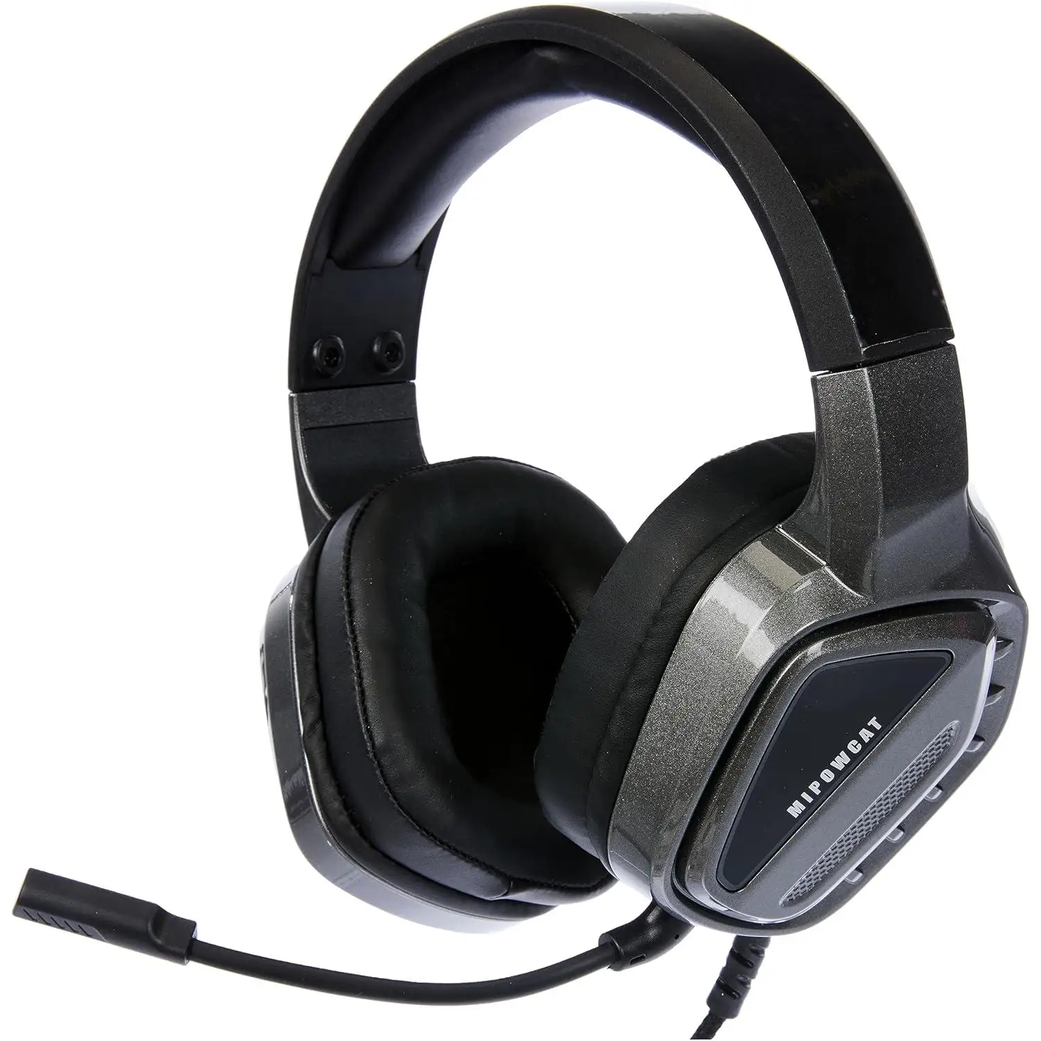 Auriculares para Videojuegos con Cable, Doble Bobina de oscilación RGB para PC, Puerto USB/3,5 mm Compatible con PC, Xbox, PS4, PS5, Switch - Negro+Gris