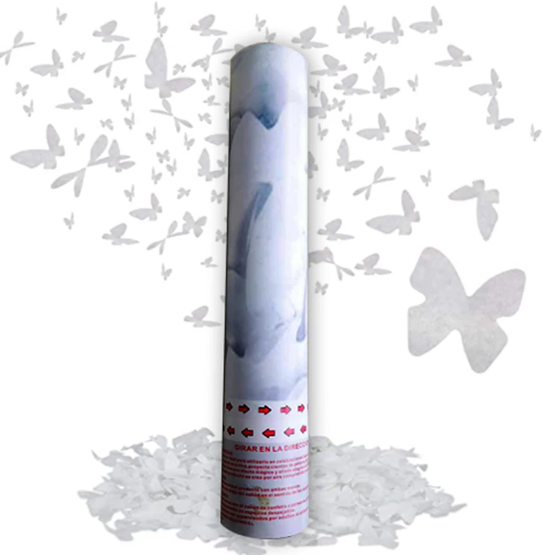 30CM SINI Butterfly Shape Confetti Cannons 12 PACK