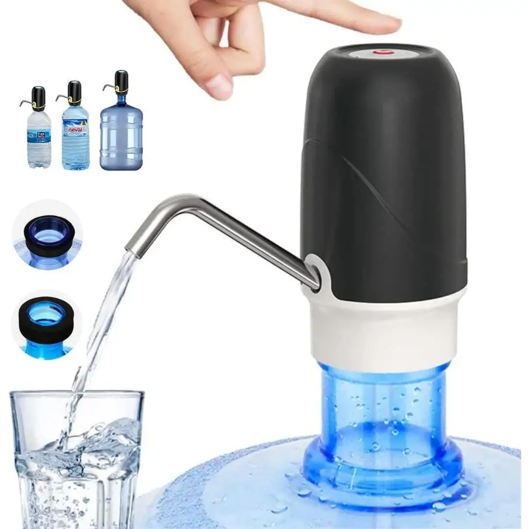 Eshow KM-9101 Mini Dispensador de Agua USB, Adaptador adicional para Jarras de Agua de Varios Calibres, Botón de Agua automático