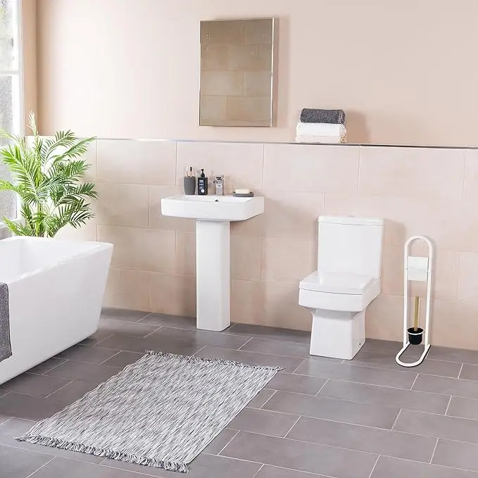 Metal plastic Bamboo toilet paper holder