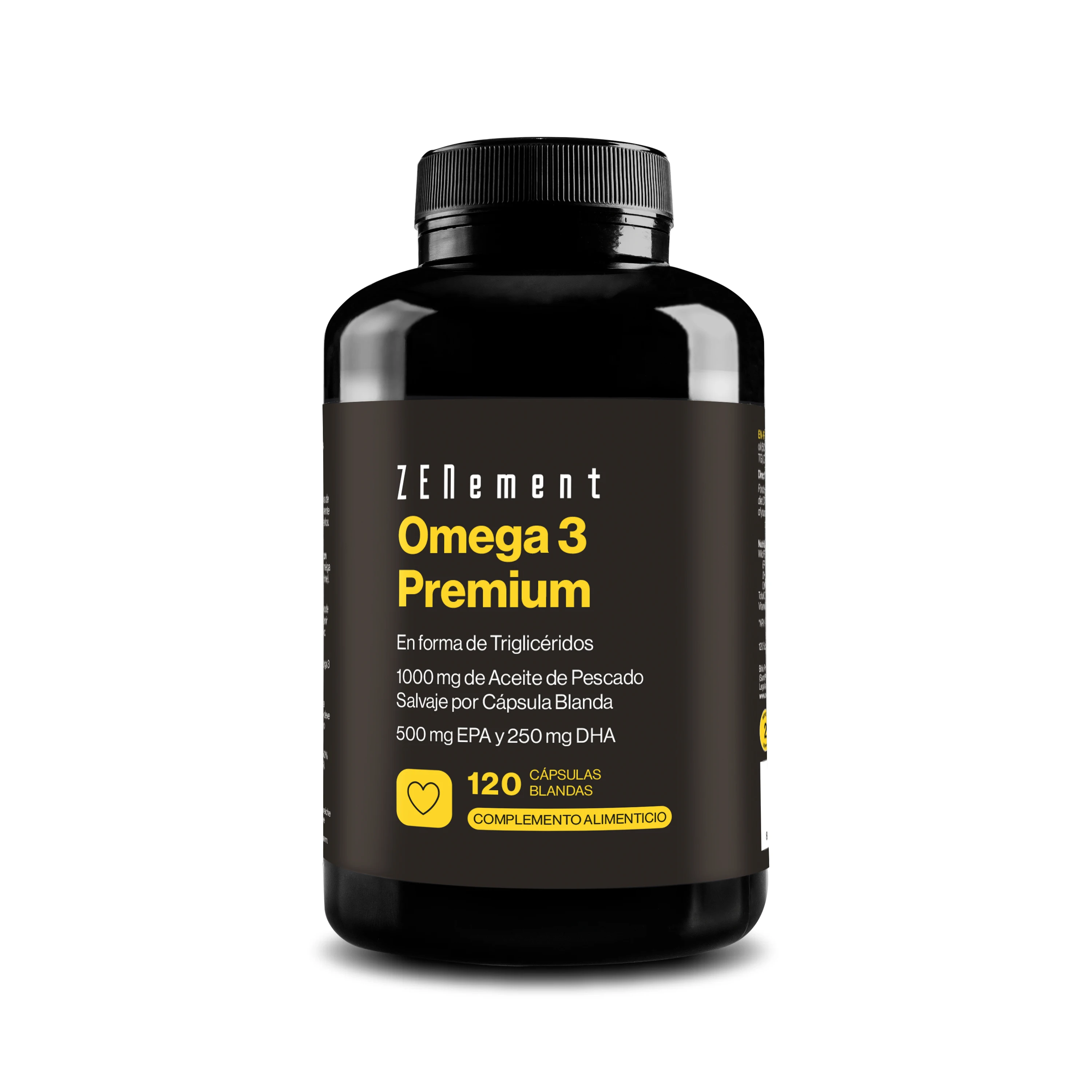 Omega 3 Premium En forma de Triglicéridos - 120 Cápsulas blandas