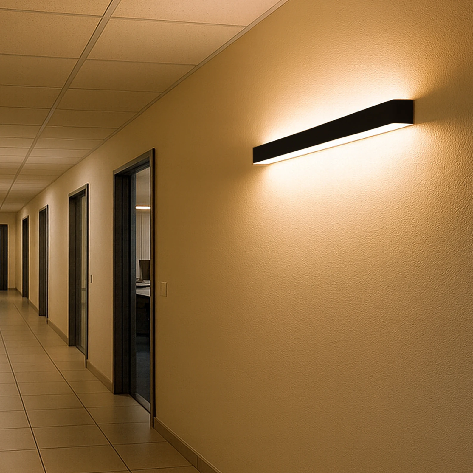 LED ATOMANT Aplique de Pared LED, Exterior e Interior, Diseño Moderno y Resistente, Uso en Horizontal o Vertical