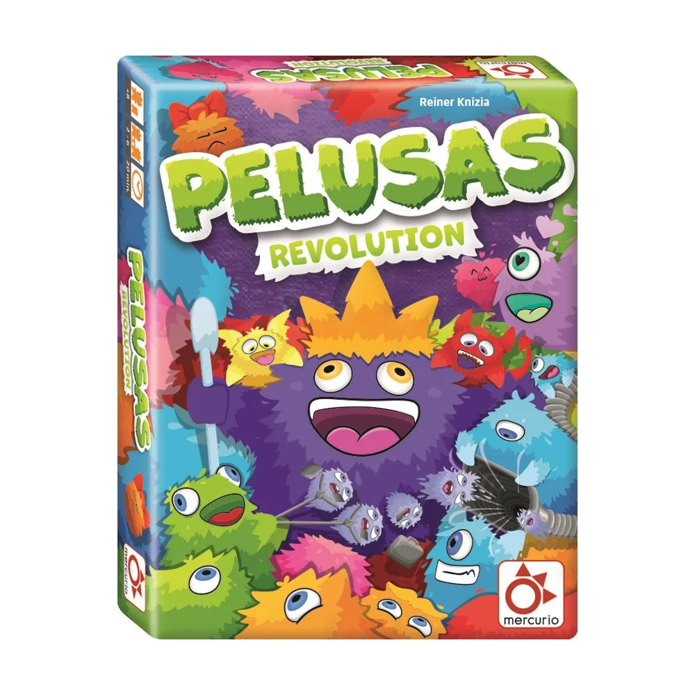 Discover Pelusas Revolution: A fun family card game by Mercurio, featuring 50 high-quality cards and a compact board for 1-4 players aged 3 and up, perfect for game nights and fostering social skills. #1