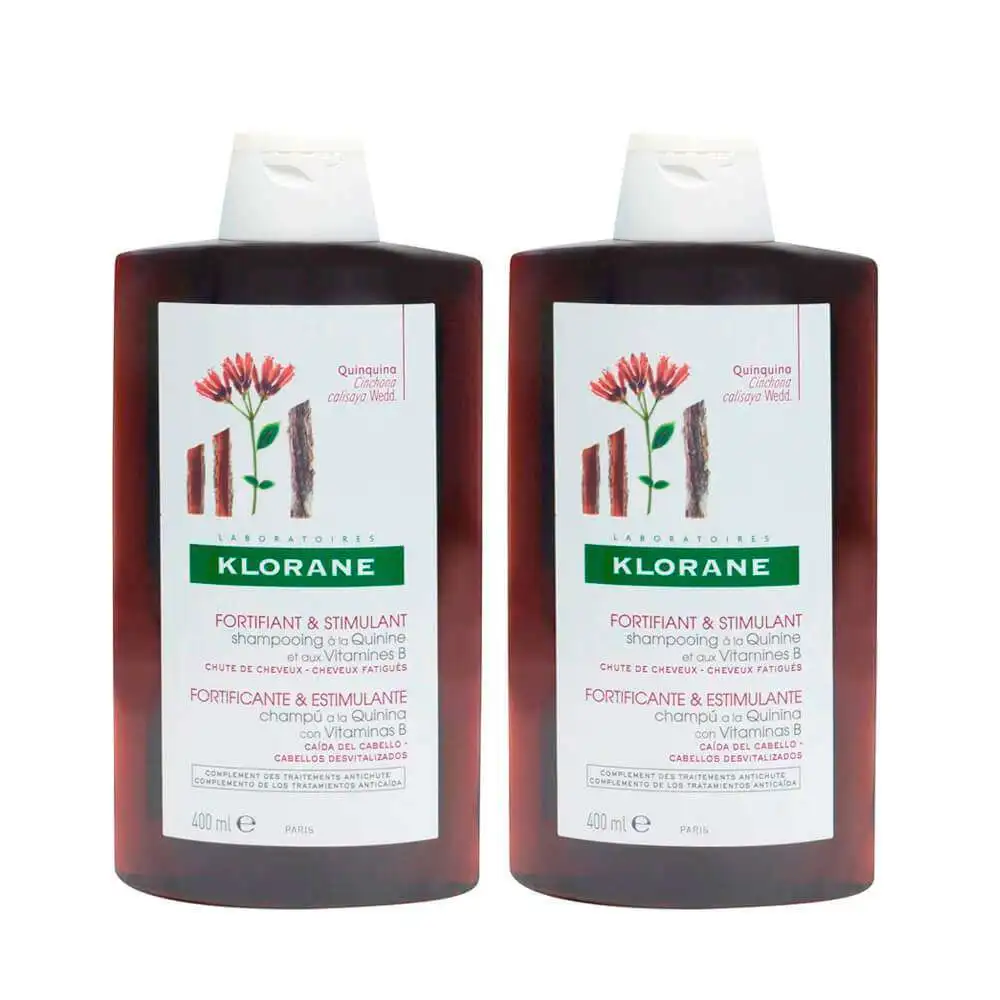 Klorane Quinina Champú 400 ml Pack 40% 2ª Unidad