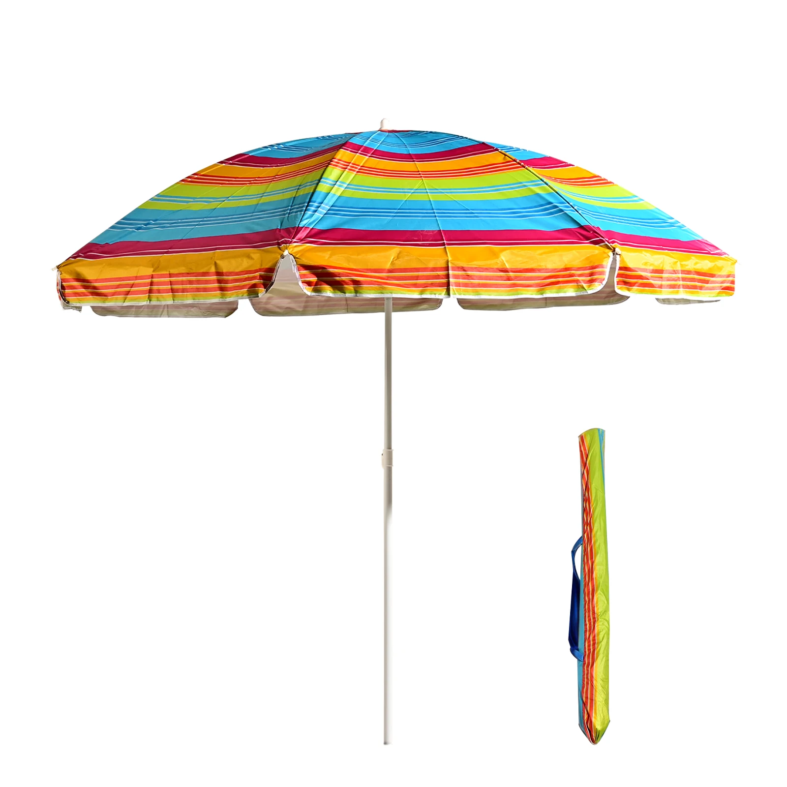 S7 STAR Sombrilla Playa Multicolor, Sombrilla Plegable Grande, Sombrilla Ligera con Bolsa Transporte, Protecciíon UV 50 Sombrilla Exterior con Tubo Aluminio, Ideal para Aire Libre / Playa/ Verano