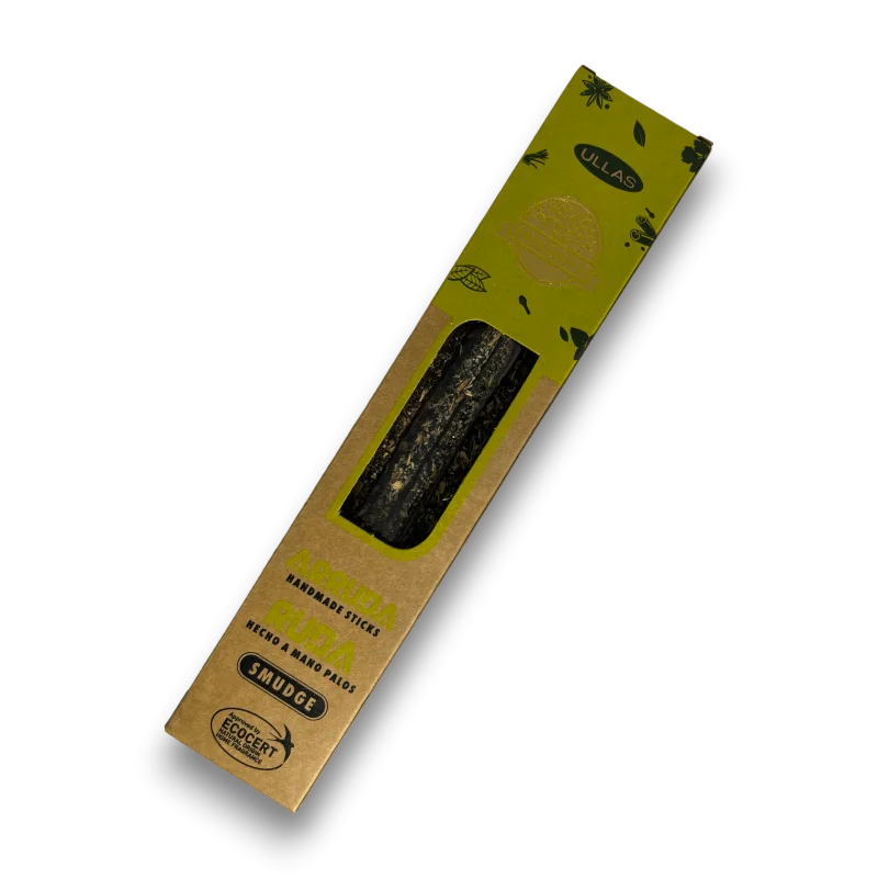 Ullas de ruda incense - arruda - ullas - handmade - 25gr - made in india - 100% natural - ullas organic incense
