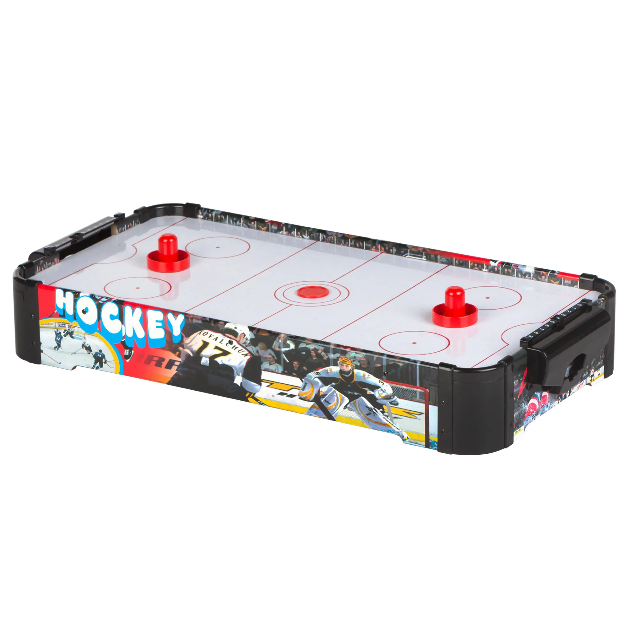 COLORBABY Air Hockey Table Game, 69x36x10 cm, Durable Wood, for Children from 6 Years, 2 Discs and 2 Markers, for 2 Players, Tabletop Games, gifts and children's toys