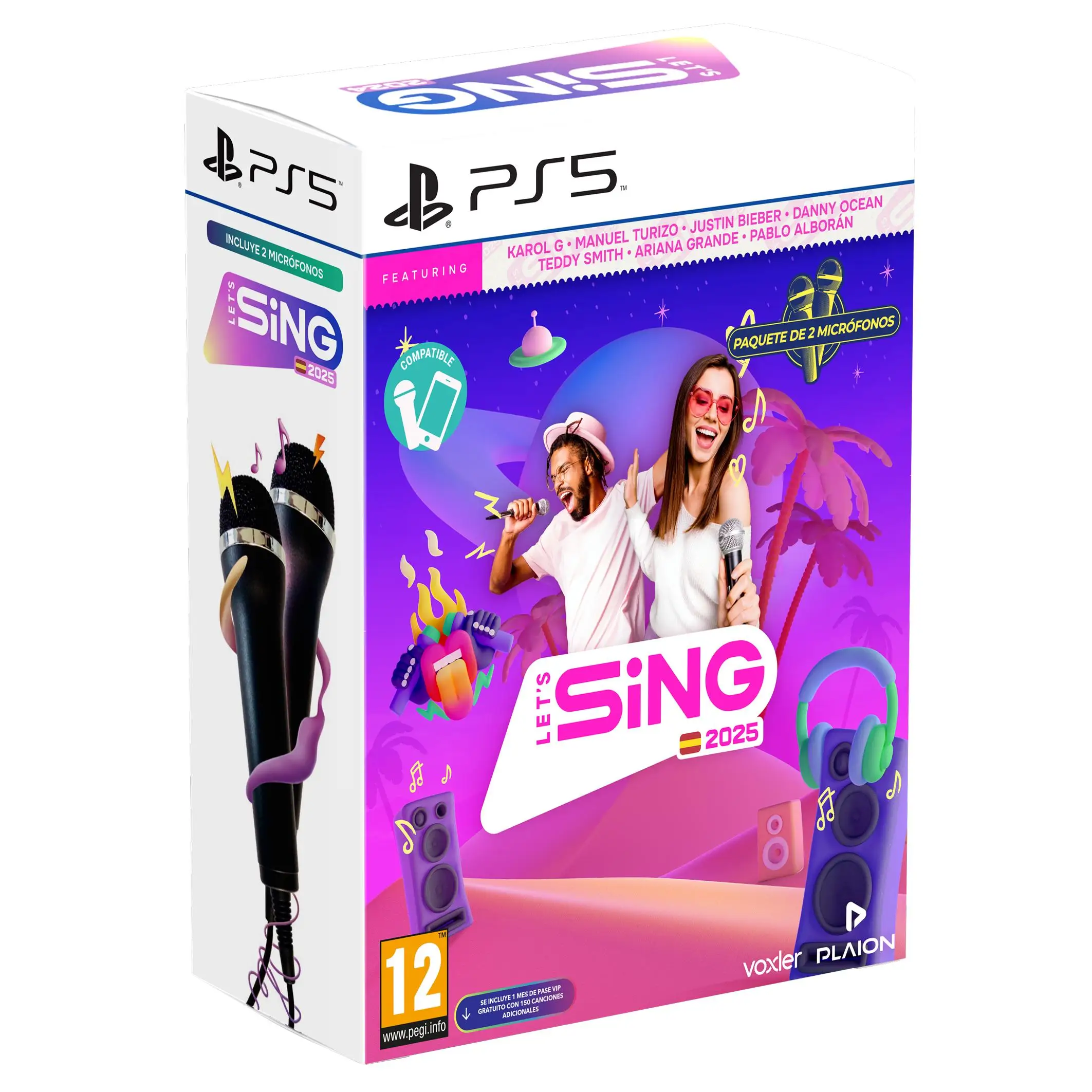 Let´s Sing 2025 + 2 micros - Playstation 5 - Nuevo Precintado - PAL España