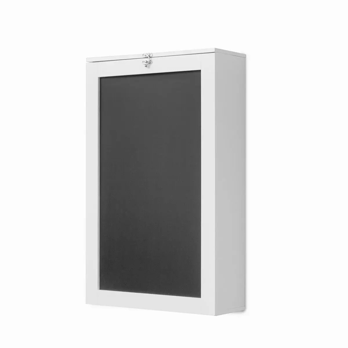 InnovaGoods® Mesa Plegable de Pared Woldy, Escritorio, Mesa Escritorio con Pizarra y estantería, Escritorio Plegable multifunción para Trabajar y Ahorrar Espacio, Medidas ‎80x50x18 cm, Color Blanco