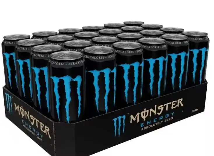 National monster energy zero sugar - absolutely zero- pack 12 or 24 cans 50cl - energy drink (national-spain)
