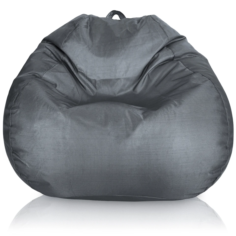 Aiire Puff Exterior Moderno XXL  - Sofa Puf Pera con Relleno Incluido para Jardín, Piscina o Habitacion  Adolescente - Bean Bag Gamer - Puffs Infantiles de Diseño Gris