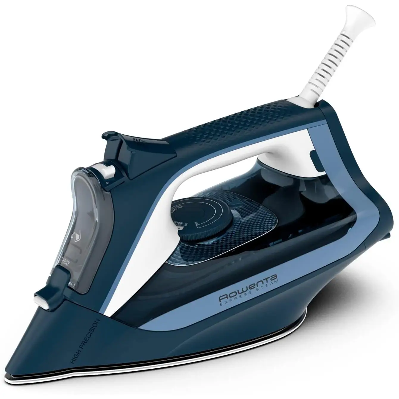 Plancha Rowenta DW4308, 2500 W, golpe de vapor 150 g/min, vapor continuo 40 g/min, suela Microsteam acero inoxidable