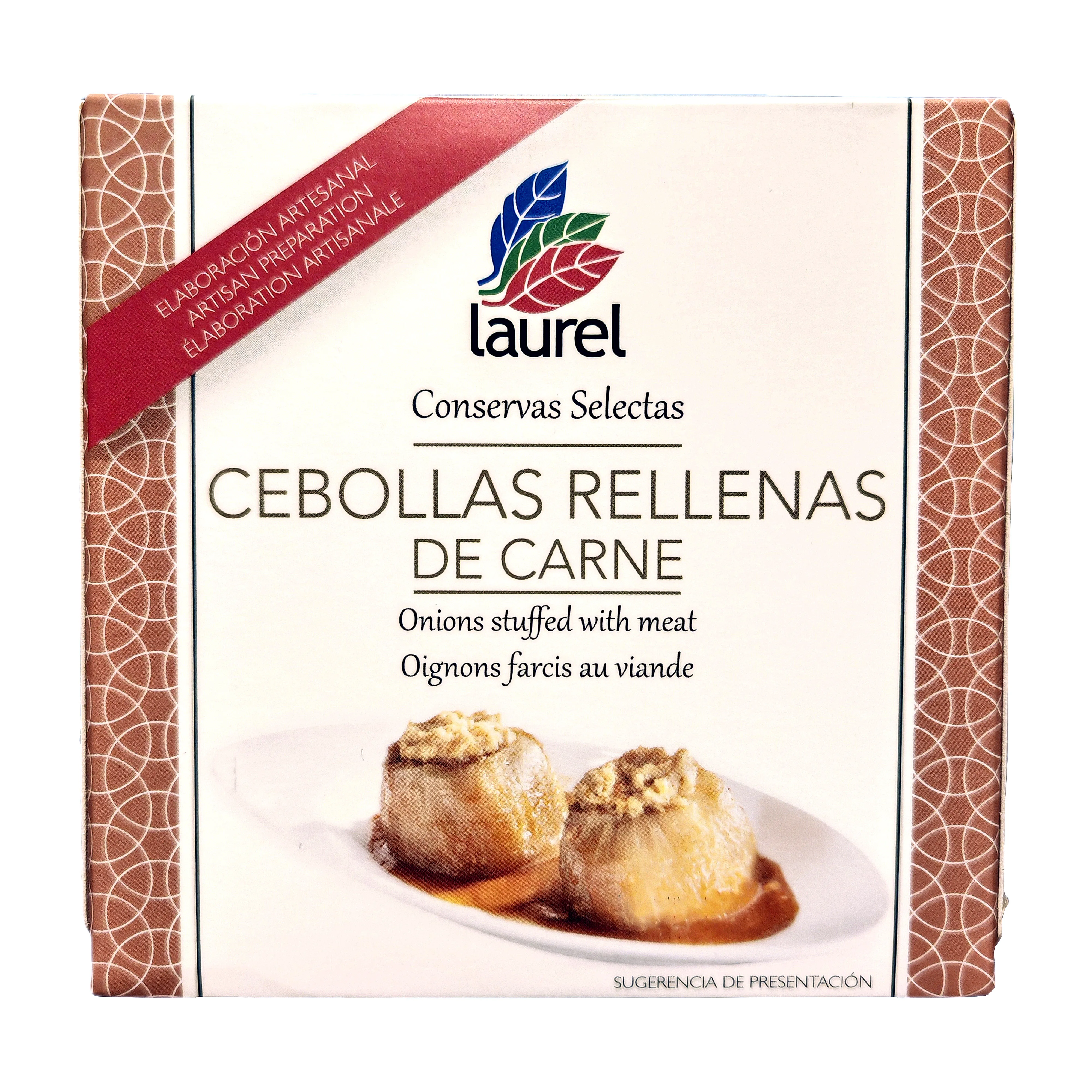 Onions filled with meat pack of 3 units. Keep laurel