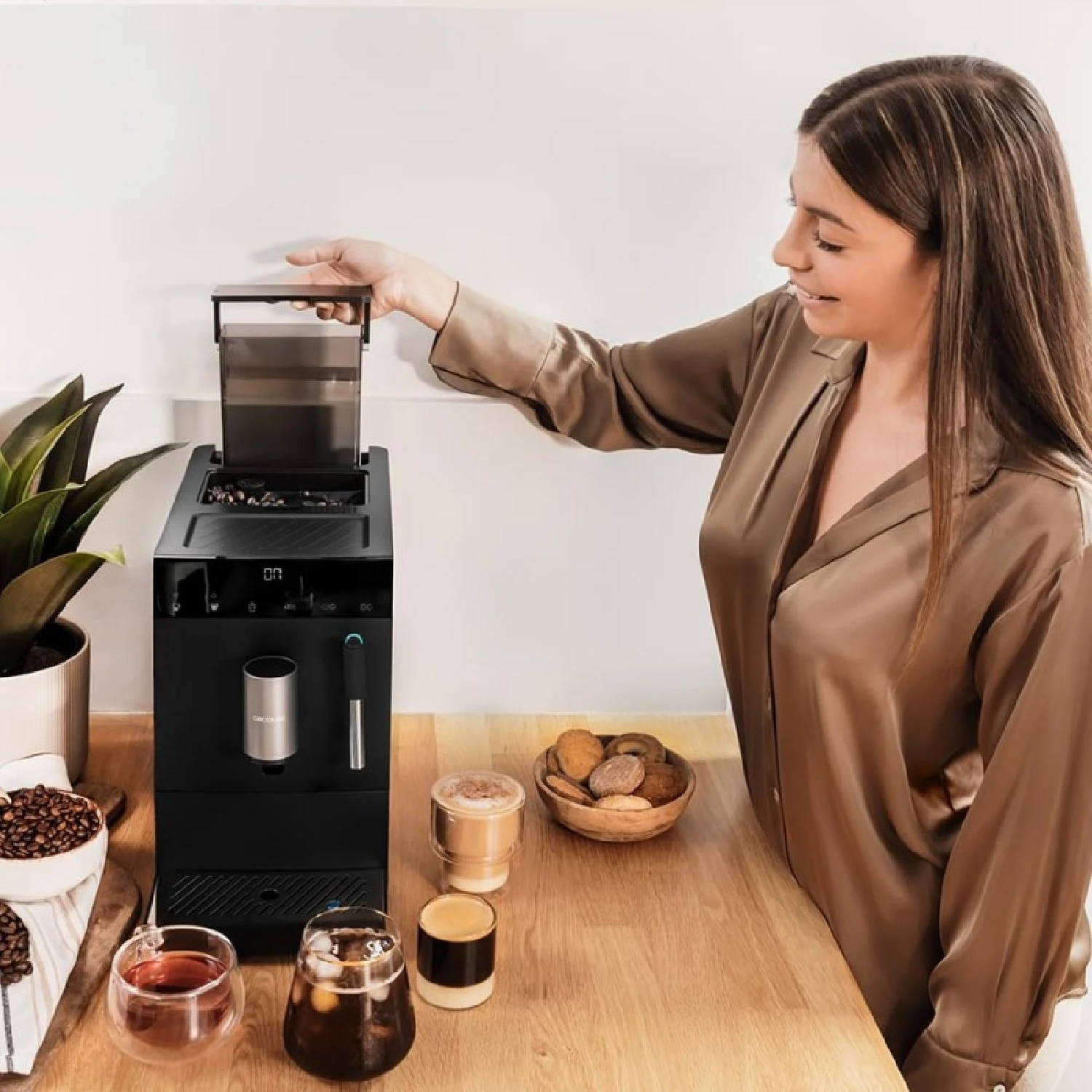 Super Automatic Cremmaet Compact Steam Cecotec coffee maker