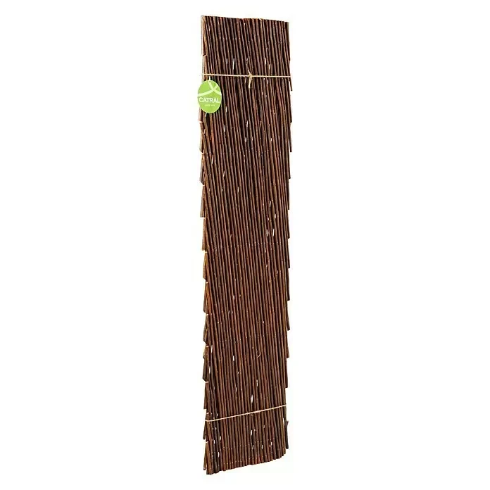 Maxia Market fence folding rattan natural wood extension rattan lattice fence stand for climbing plant 120 cm folded