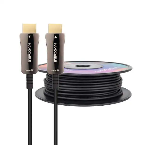 Nanocable cable hdmi v2.1 macho a hdmi v2.1 macho 30m - 8k@60hz 4k@120hz 48gbps - color negro