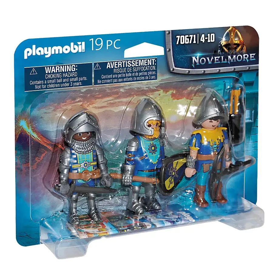 PLAYMOBIL, SET 3 CABALLEROS DE NOVELMORE, 70671, TIENDA CON LICENCIA OFICIAL