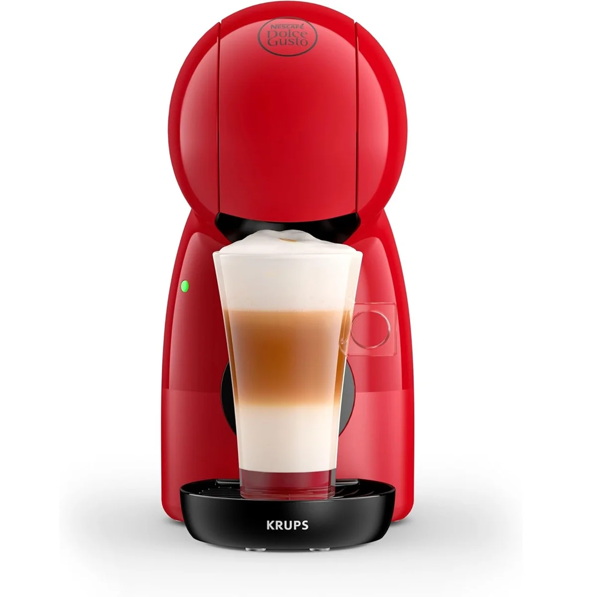 KRUPS XP1A35AS Cafetera de cápsulas Nescafé Dolce Gusto Piccolo con 15 bares de presión, con 0.8 L, Color rojo.
