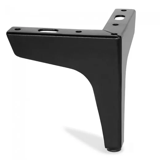 PATA METAL DYRA H120 NEGRO MATE - Herrajes para Muebles