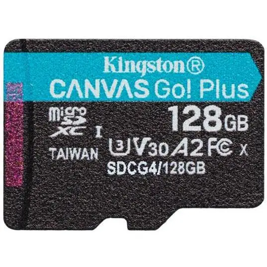 Tarjeta de memoria Micro SD KINGSTON 128GB MICROSDXC CGP G4 200R A2 U3