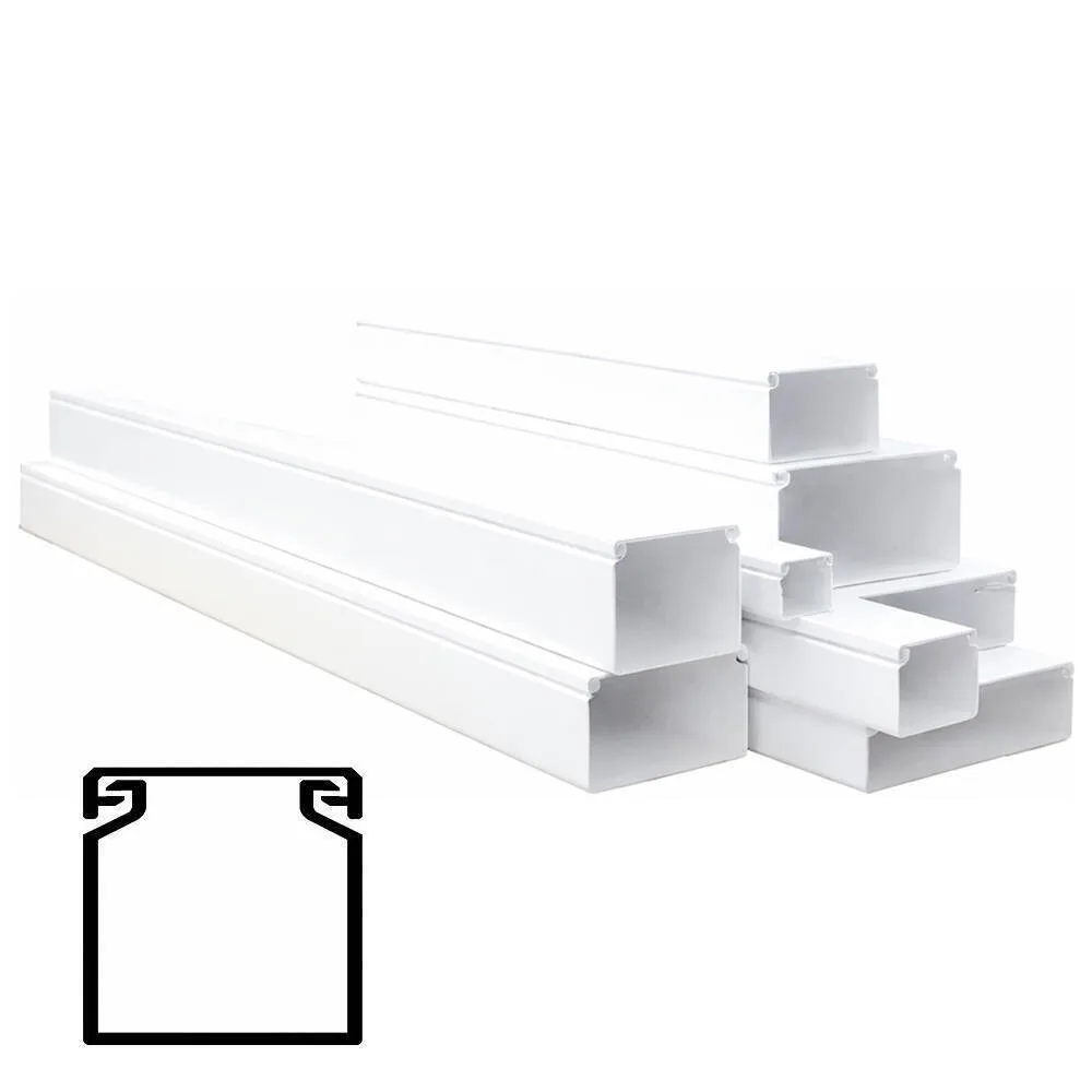 Canaleta Adhesiva 15x15 mm Brico Eléctrico - 2 m para Organización de Cableado en Instalaciones Eléctricas