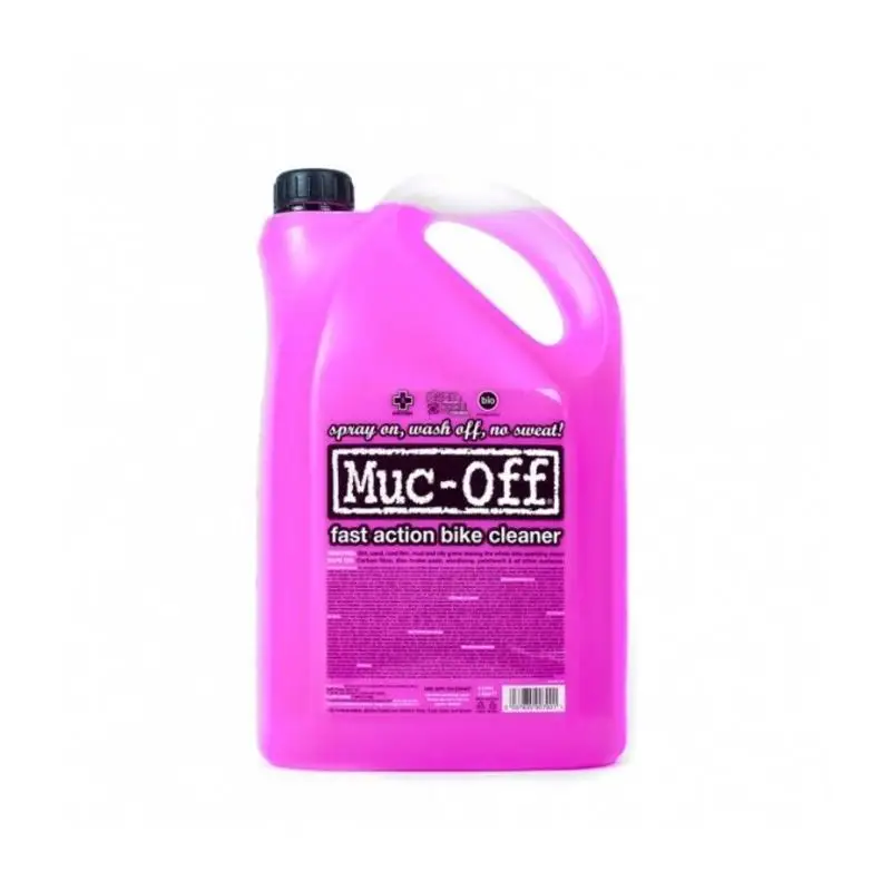 Muc-Off - Limpiador de Bicicletas 5L con Tecnología Nano Tech para Mantenimiento Profesional de Bicicletas, Seguro en Fibra de Carbono, Rotores y Pastillas de Freno, Biodegradable y Libre de Ácidos