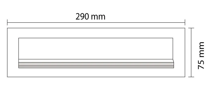 290x75mm weather resistant aluminum mailbox
