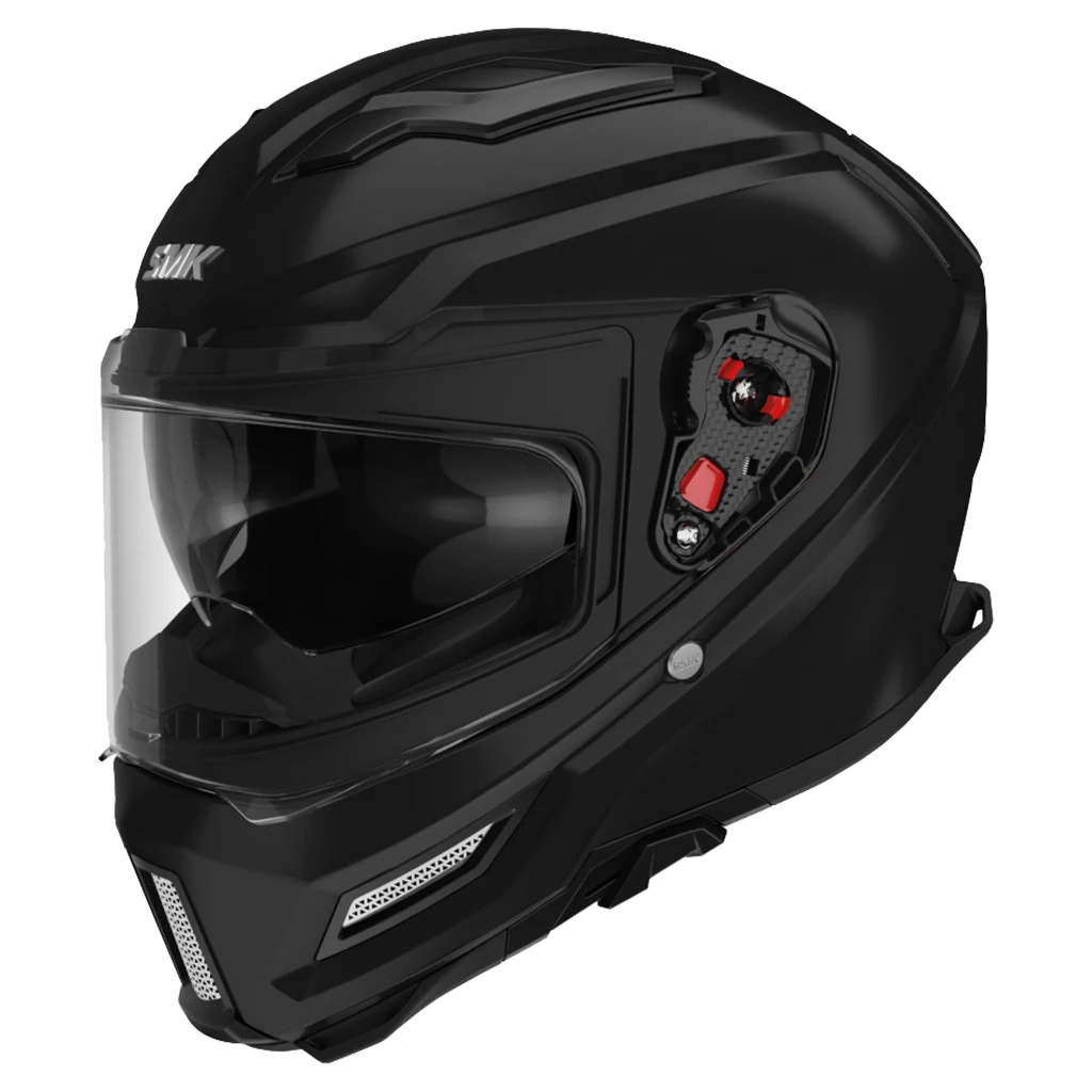 Smk helmets agnar full face helmet matte black (ma200) fully approved