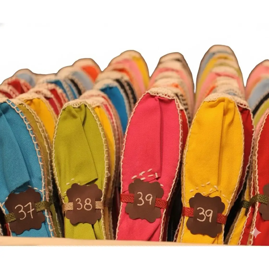 Pack de 35 o 7 pares de Alpargatas blancas en surtido de tallas S, M, L - Regalo ideal para invitadas de bodas