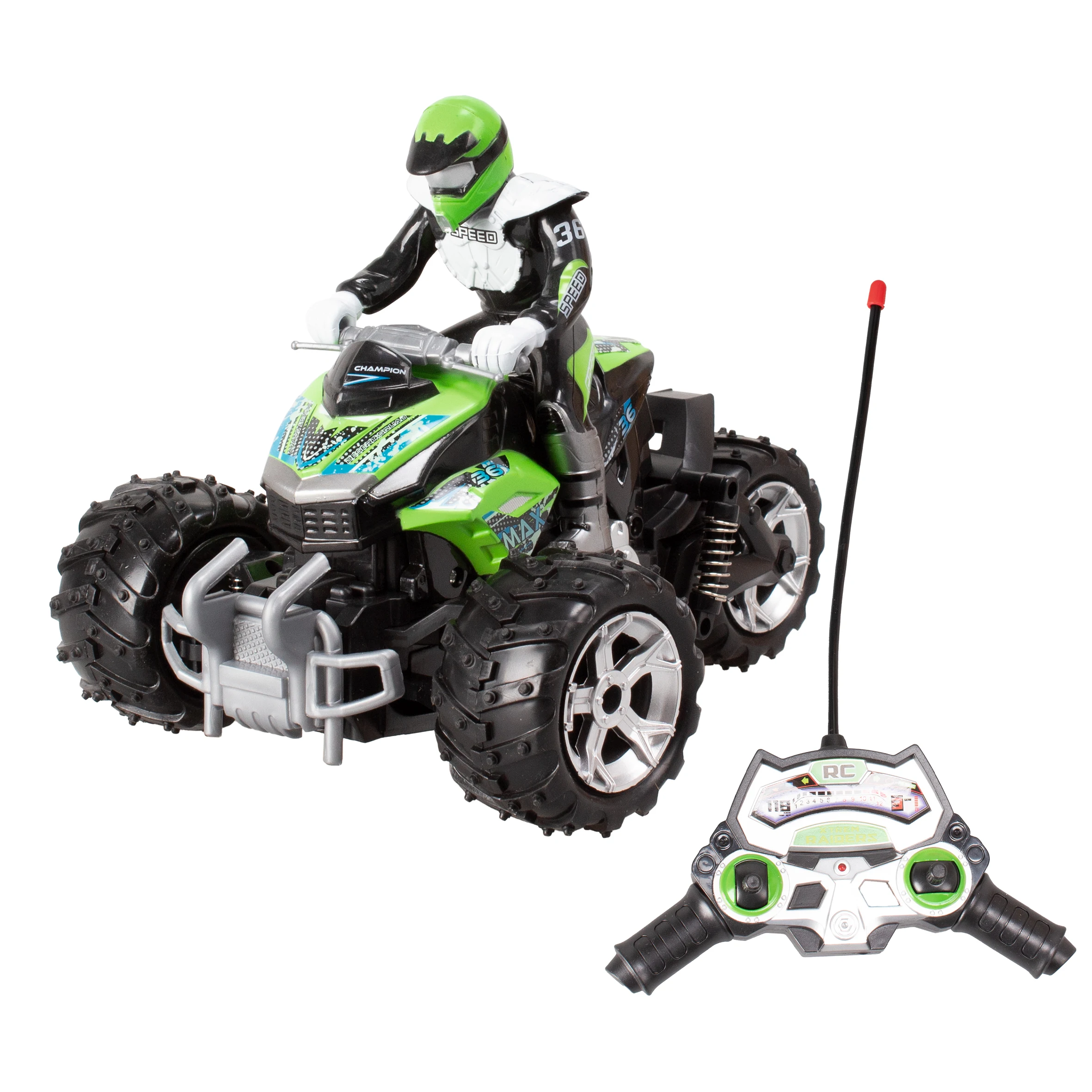 XTREM RAIDERS - Desert Squad, Quad radiocontrol para Niños, Quad Juguete Teledirigido, Moto Juguete Verde, Moto RC, Quad teledirigido Carrera RC 4x4