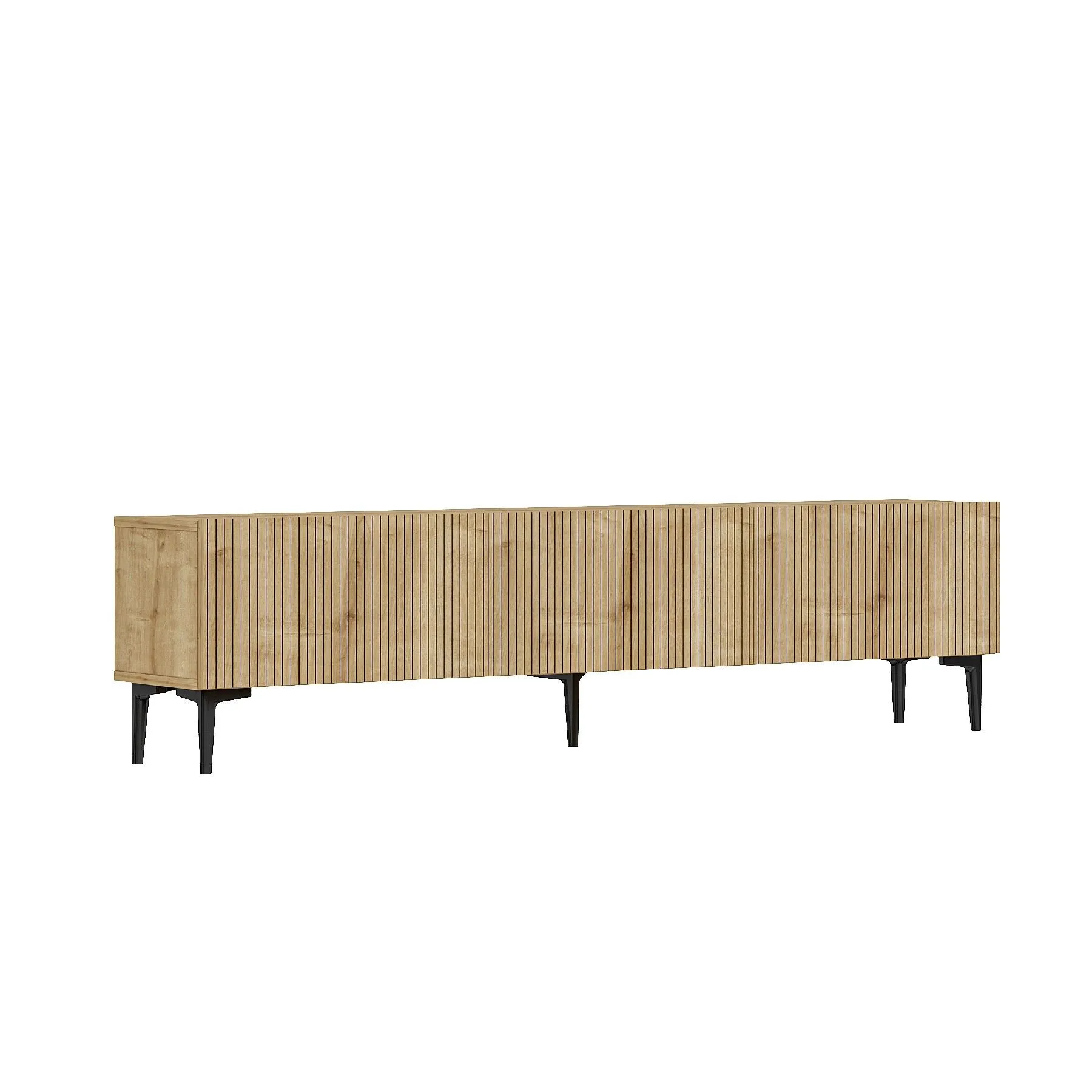 Habitat y Jardin - Soporte de TV de madera "Oscar" - 180 x 31 x 45 cm - Marrón claro