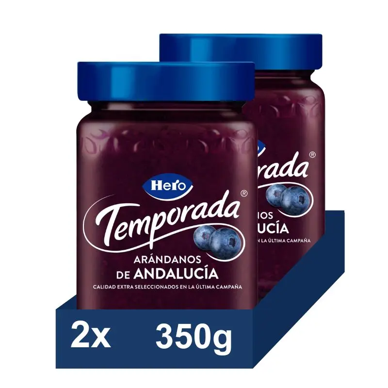 HERO Mermelada temporada Arándanos pack 2x350g