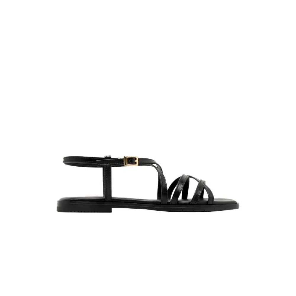 Sandalias Planas Porronet 3221 Mujer Negro