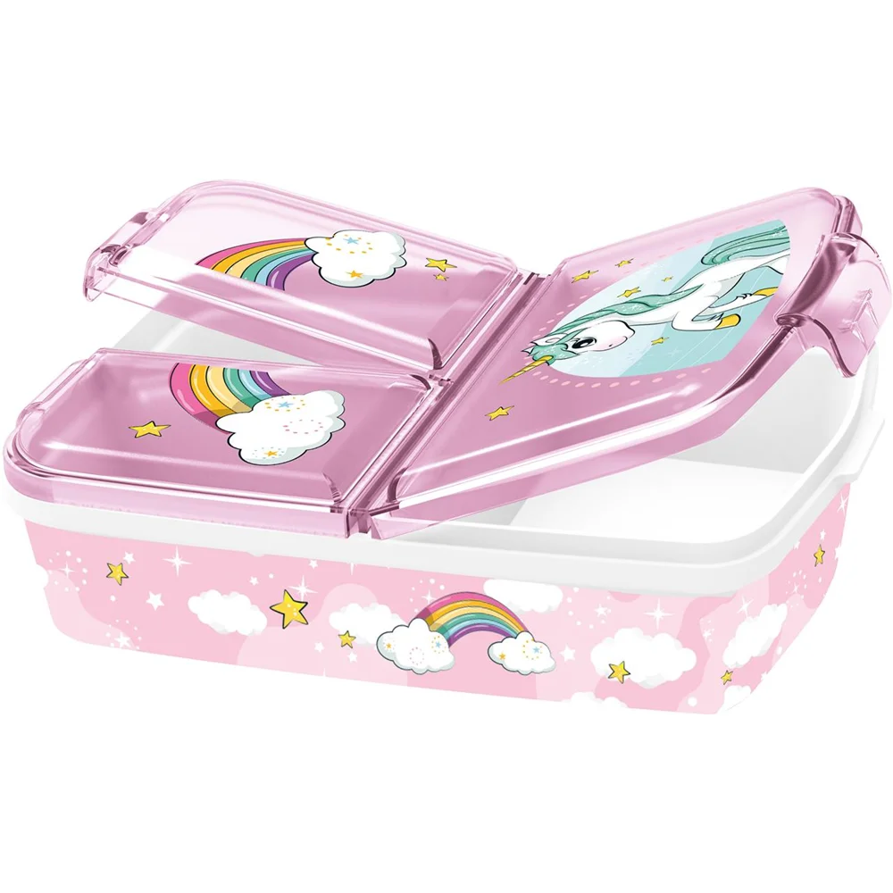 Sandwichera Multiple Unicorn Rainbow 18x13.50x6 cm (Stor 9722)