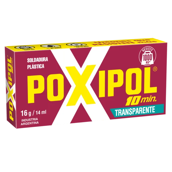 Transparent poxipol - epoxy glue 2 components 16gr
