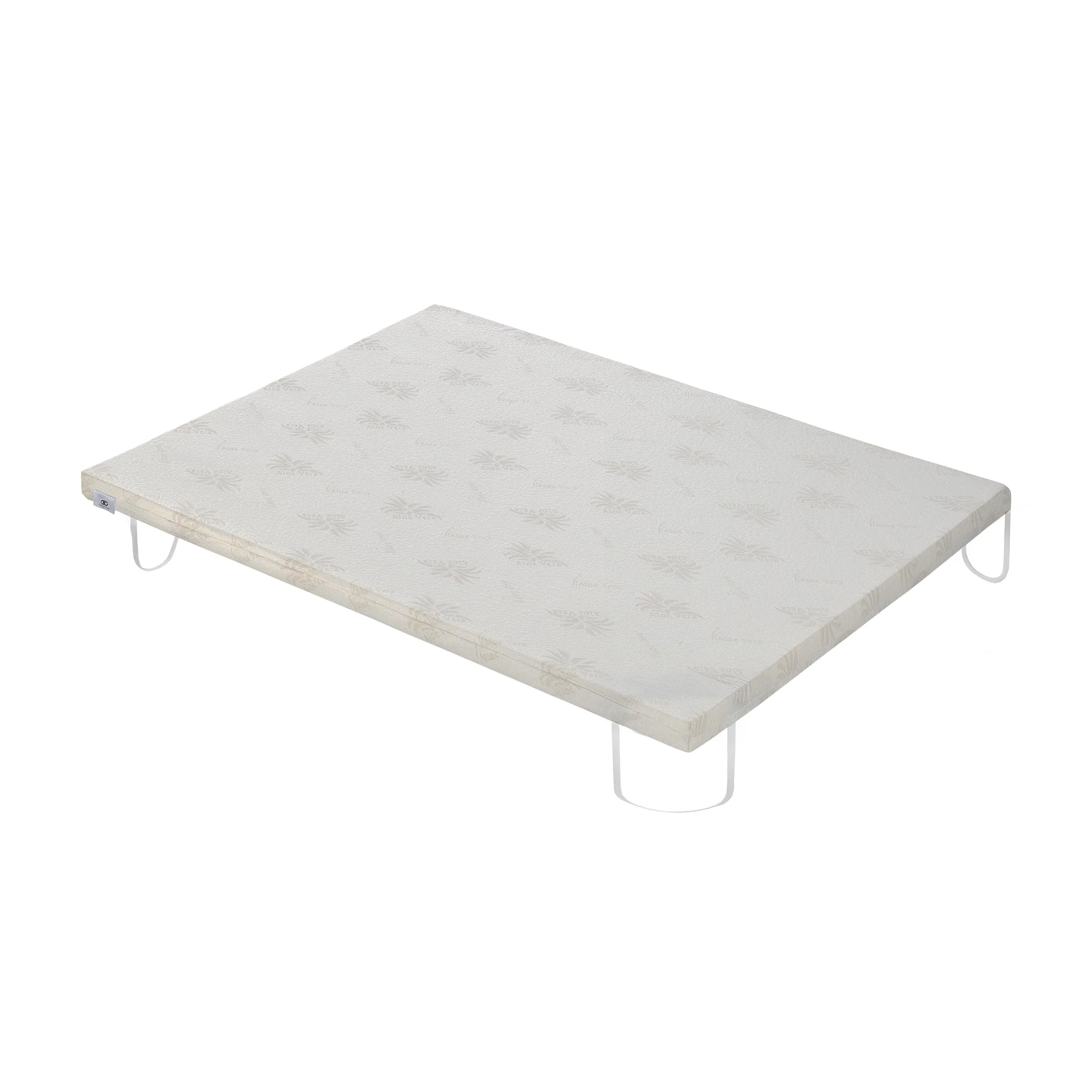 Fusionhome - Topper 100% Viscoelástico - Funda Aloe Vera Lavable y Desenfundable - Grosor 5cm